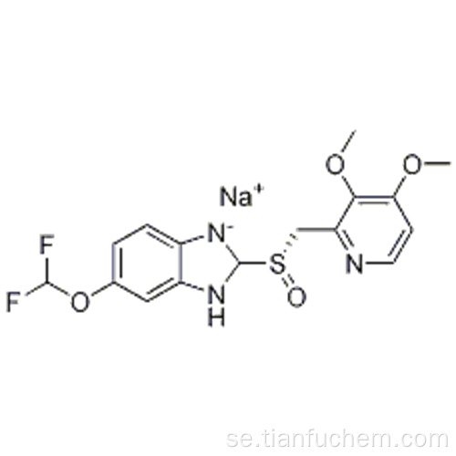 6- (difluormetoxi) -2 - [(S) - [(3,4-dimetoxi-2-pyridinyl) metyl] sulfinyl] -lH-bensimidazol natriumsalt CAS 160488-53-9
